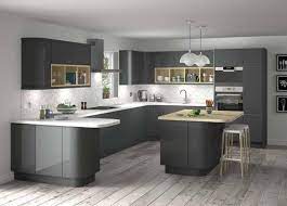 Pai de ce bre de la ikea. White Grey Corridor Kitchen Ideas Google Search Modern Grey Kitchen Grey Kitchen Designs Interior Design Kitchen