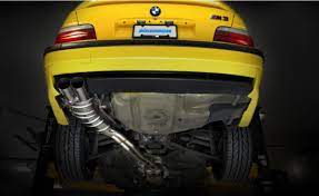 Rear muffler section with connecting pipes. Eisenmann Bmw E36 M3 Performance Exhaust 2 X 70mm Eisenmann Australia