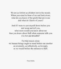 Kafka For Big M Who Said It Seemed There Was Something More Behind The Sadness Kafka Quotes Literary Quotes Pretty Words