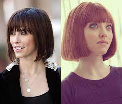 Celebrity Blunt Bob Hairstyles With Bangs Bob Hairstyles Straight Bob Hairstyles Hairstyles With Bangs