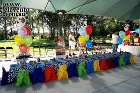 The Toy Story Party We Set Up Love The Kids Tables We Designed Everything Personalised By The El Event Toy Story Party Toy Story Centerpieces Toy Story Theme