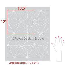 We believe in helping you find the product that is right for you. Asian Shibori Pattern As Wall Stencils For Painting Royal Design Studio Stencils