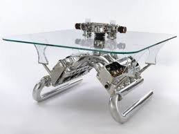 Engine Table Car Part Furniture Automotive Decor Car Part Art