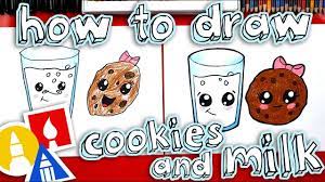 How To Draw Cookies And Milk Drawing Cookies Art For Kids Hub How To Draw Cookies