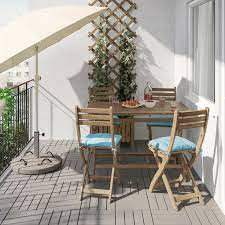 ikea askholmen table et 4 chaises pliantes exterieur gris marron worldefashion com hem chaise pliante petits espaces en plein air plein air ikea