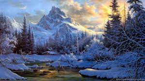 Our selection of winter poems invite us to face our fears and discover winter landscapes image uploaded by m a y. Painted Winter Landscape 1920x1080 1080p Wallpapers Free Hd Desktop Background