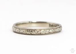 Art Deco Band Vintage 1920s Wedding Or Stacking Floral Art Deco Wedding Rings Antique Wedding Rings Art Deco Jewelry