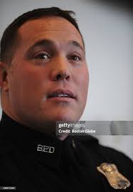Boston Police officer Robert Robichaud with the Mattapan station of... News  Photo