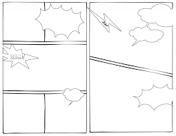 Printable Blank Comic Strip Template For Kids Unique 7 Best Images Of Printable Comic Book Layout Te In 2020 Comic Book Template Comic Strip Template Comic Book Layout