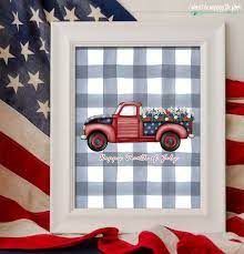 Here is a collection of 25 free patriotic printables that are perfect for the 4th of july! Happy Fourth Of July Printable I Should Be Mopping The Floor