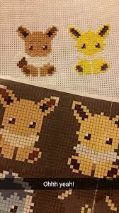 7.21 x 8.36 (101 x 117 stitches) colors: Wip Cross Stitch Of The Eevee Evolutions Imgur