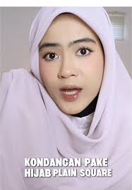 Cara Memakai Jilbab Segi Empat Polly Cotton dengan Mudah