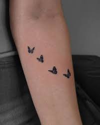 Recently, blackwork style is gaining great popularity. 25 Small Butterfly Tattoos That Will Make Your Heart Flutter