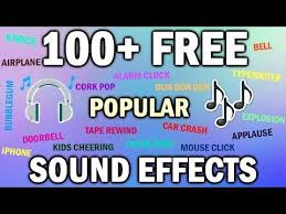100 Free Sound Effects Pack Sound Effects Youtubers Use Free To Use Download Youtube 101 Youtube Free Sound Effects Sound Effects Kids Cheering