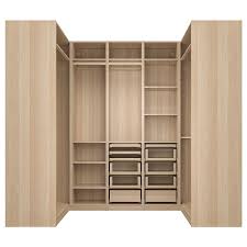 Beli online perabotan ikea dengan desain dan harga terbaik. Pax Armoire D Angle Effet Chene Blanchi 113 271 113x236 Cm Ikea