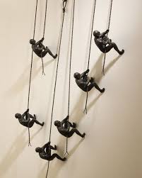 Global Views Climbing Men Wall Decor Contemporary Home Decor Creative Home Decor Unique Home Decor
