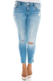 Slink Jeans The Frayed Hem Ankle Skinny Jeans Plus Size Nordstrom Rack