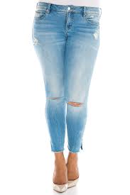 slink jeans the frayed hem ankle skinny jeans plus size nordstrom rack