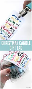 Print Cut Christmas Candle Gift Tag Tauni Everett