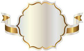 White Label With Gold Ribbon Png Clipart Png 6302 3868 Etiquetas Em Branco Molduras Douradas Cartoes Decorados