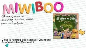 C'est le jour de la rentrée des classes à correns, un petit village du var. Anny Versini Jean Marc Versini C Est La Rentree Des Classes Chanson Miwiboo Youtube