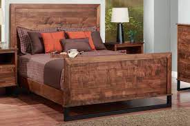 Classic framing provides elegant contrast to the unique rustic look of the toulon collection. Cumberland King Bed With Wood Headboard High Footboard