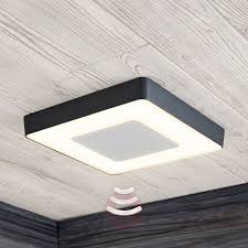 Led Aussendeckenleuchte Sora Eckig Sensor Aussendeckenleuchten Beleuchtung Decke Moderne Deckenleuchten