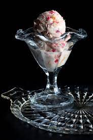 Sour Cream Ice Cream With Brown Sugar Strawberry Swirl Recipe Chilled Desserts Rhubarb Sorbet Ice Cream