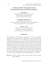 Below are the major payment gateways that allow malaysian merchants to accept credit cards online. Pdf Evidence Of Firms Perceptions Toward Electronic Payment Systems Eps In Malaysia