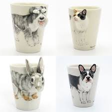 超級捨不得用 3d 立體寵物造型手工馬克杯 glassware weird mugs