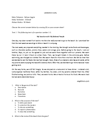 Check spelling or type a new query. Doc Language Testing Test Analysis And Example Of Test For Senior High School Grade 10 Haidar A Hamisi Academia Edu
