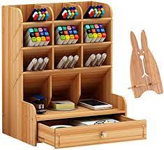Check spelling or type a new query. Amazon Com Marbrasse Wooden Pen Organizer Multi Functional Diy Pen Holder Box Desktop Stationary Easy Assembly Home Office Art Supplies Organizer Storage With Drawer B11 Cherry Color Office Products
