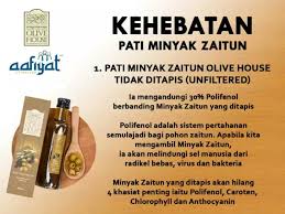 Manfaat dan khasiat pati minyak zaitun olivie plus 30x untuk gastrik kronik. Pati Minyak Zaitun 250ml Aafiyat Webstore Selayang