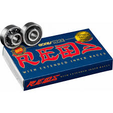 Bones Race Reds Skateboard Bearings 8 Pack Bones Bearings