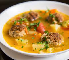 Суп с фрикадельками из говяжьего фарша и овощами - пошаговый рецепт с фото  на Готовим дома