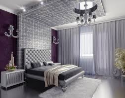 Dark decor interiors that feature textured feature walls with modern lighting ideas, including wood slatted wall panels, and rustic stone feature walls. 14 Silver Bedroom Designs For Royal Look In The Home