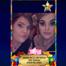 This is Sabrina Mills & Amy Butler #Covid19AllStars from Donard. Sabrina is  working in SuperValu Blessington and Amy is working in SuperValu  Baltinglass during this pandemic👏👏 We can't thank you enough Ladies🇮🇪