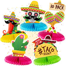 Invitations designed with mexicali sombreros, martinis, maracas and. Mexican Table Centerpiece Set Cinco De Mayo Decorations Para Fiesta Party Decorations Supplies Favors Decor Mexican Theme Party Decorations Accessories Buy Online In Brunei At Brunei Desertcart Com Productid 182130471