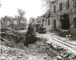 Wwi A Canadian Trench Railway Passes Along Some Partially Destroyed Buildings The Great War Ww1 Series Twitter World War One World War Ww1