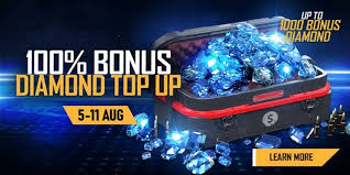 Want to get free fire diamonds generator in game? Free Fire Giving Away 100 Top Up Bonus Double Diamonds Up To 1000 Diamonds Mobile Mode Gaming