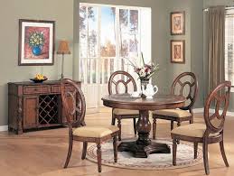 Rustic furniture is characterized by its use of natural wood rather than cut timber. Distressed Natural Wood Dining Room Set W Round Table