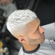 Keep the sides chopped in short length, and then grow a white beard to merge together.if the long hair has not fallen, men might flaunt. Siga Folow Rusbarber Official Nao Esqueca Ative As Notificacoes Do Not Forget Turn On N Mens Hair Colour Men Hair Color Platinum Blonde Hair Men