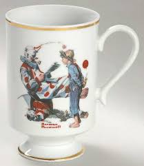 Norman rockwell museum collections classic mug set 4 piece. Danbury Mint Norman Rockwell Mug Replacements Ltd