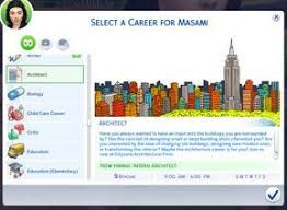 Mod The Sims Architect Career Sims 4 Jobs Sims 4 Mods Sims 4 Game Mods