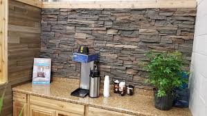 Increase the value of your residential or commercial property with our stunning faux stone siding. Stacked Stone Backsplash Stacked Stone Panels Lowes
