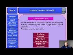 Masyarakat yang bertamadun memiliki beberapa ciri yang menggambarkan masyarakat maju. Ctu151 Bab 1 Ciri Ciri Tamadun Islam Youtube