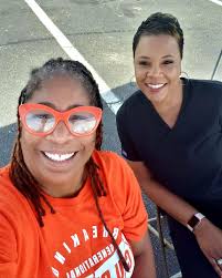 Sandra Orum & Samella at the Healthy Expo Living event located in the  Eastchase shopping center.