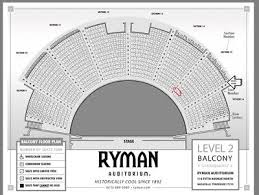 Opry At The Ryman Tickets 2 Balcony Aisle 157 95