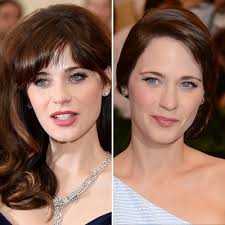 When someone has a signature look, you expect a little difference when they mix things up, but wow, zooey deschanel looks like a completely different person! Zooey Deschanel With And Without Bangs Album On Imgur