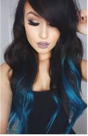 Wonderful tones color shade and tints of blue are long lasting top picks among the abundance of hues. Blue Hair Highlights For Long Hair Novocom Top